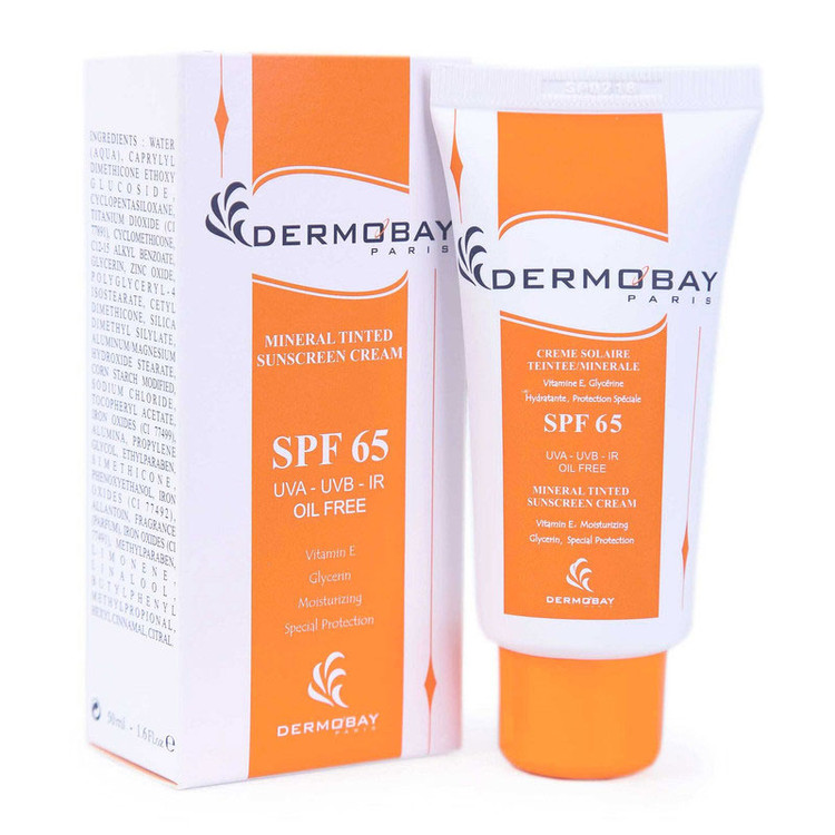 کرم ضدآفتاب رنگی درموبای SPF65 حجم ۵۰ میلیلیتر